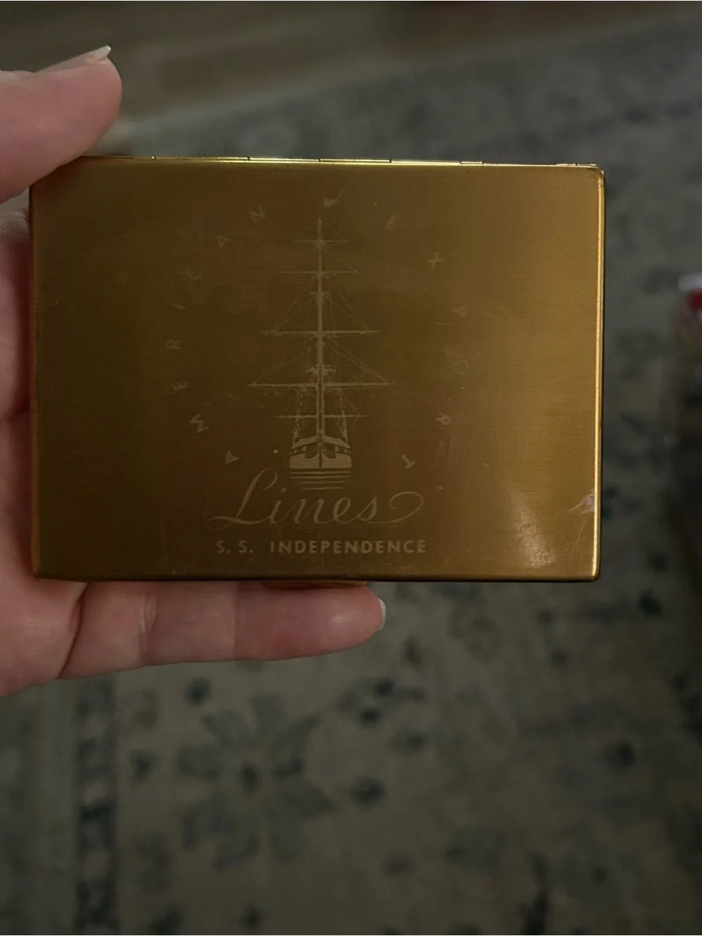Lines S.S. Independence Gold Card Case